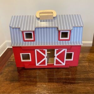 Melissa & Doug Red and Gray Barn Playset
